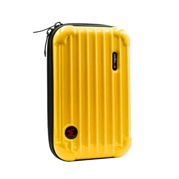 Uniqkart For Insta360 X3 Action Camera Shockproof Carrying Case Portable Travel Storage Bag - Yellow