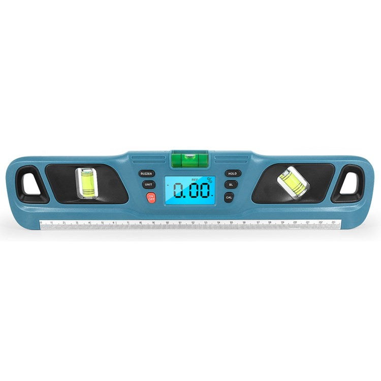 HW-200 Electric Level Angle Slope Scale Ruler Digital Spirit Level Inclinometer Angle Gauge Finder - Cyan