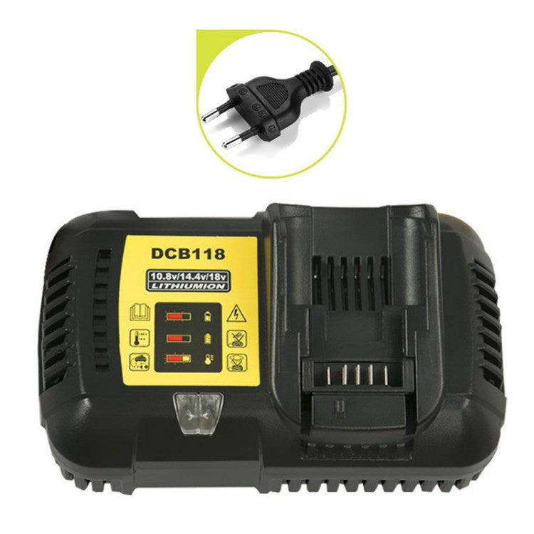 DCB118 Fast Charger for Dewalt 10.8 / 14.4 / 20 / 60V Li-ion Battery - EU Plug