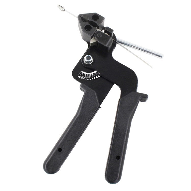 CT-02 Stainless Steel Cable Tie Gun Metal Zip Tie Pliers Fastening Cable Tie Tool - Black