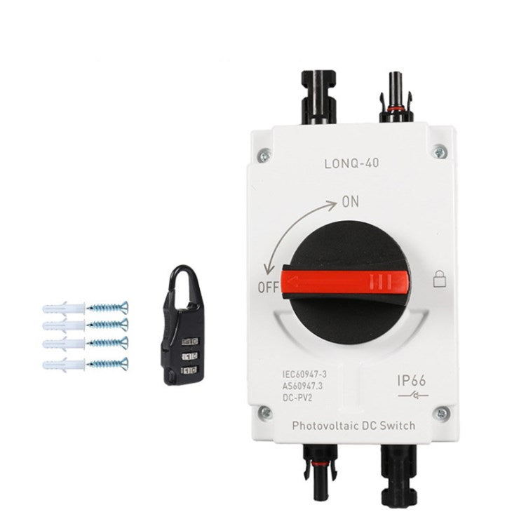 1000V 32A Photovoltaic DC Isolation Switch IP66 Water Resistant Photovoltaic Circuit Isolator Switch - Standard Version