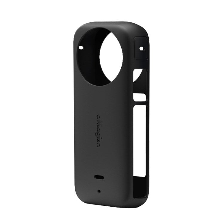 Uniqkart For Insta360 X3 Camera Body Silicone Cover Protective Case - Black