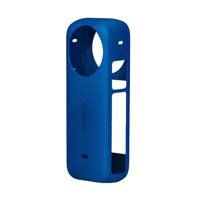 Uniqkart For Insta360 X3 Camera Body Silicone Cover Protective Case - Blue