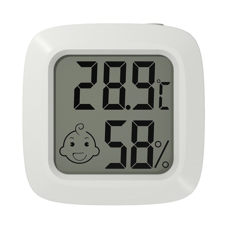 KD30 Digital Hygrometer Mini Indoor Temperature Humidity Meter Room Thermometer with Large Display - White
