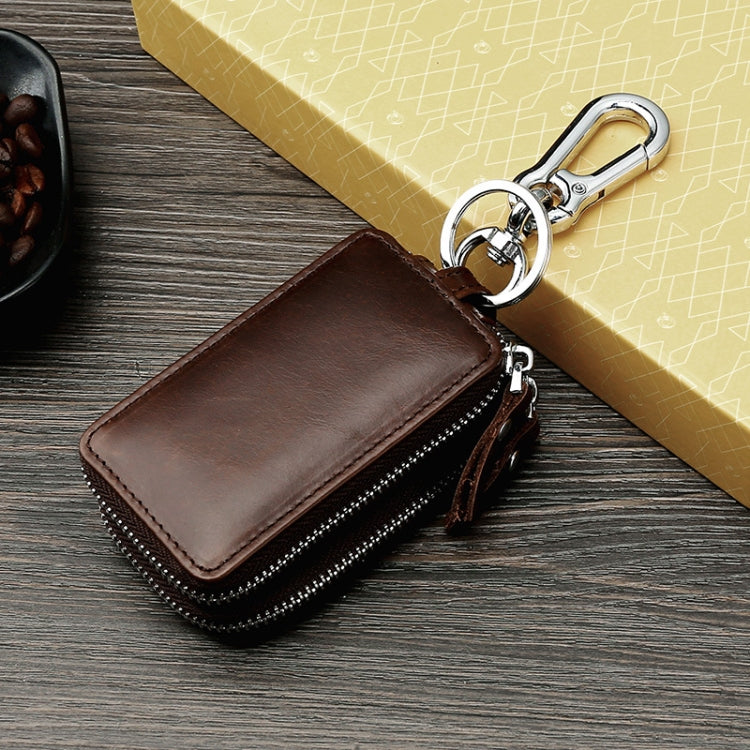 TP-9009 Double-deck Multi-function Car Key Bag(Coffee)