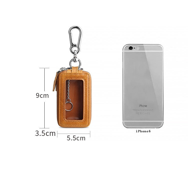 TP-9009 Double-deck Multi-function Car Key Bag(Coffee)