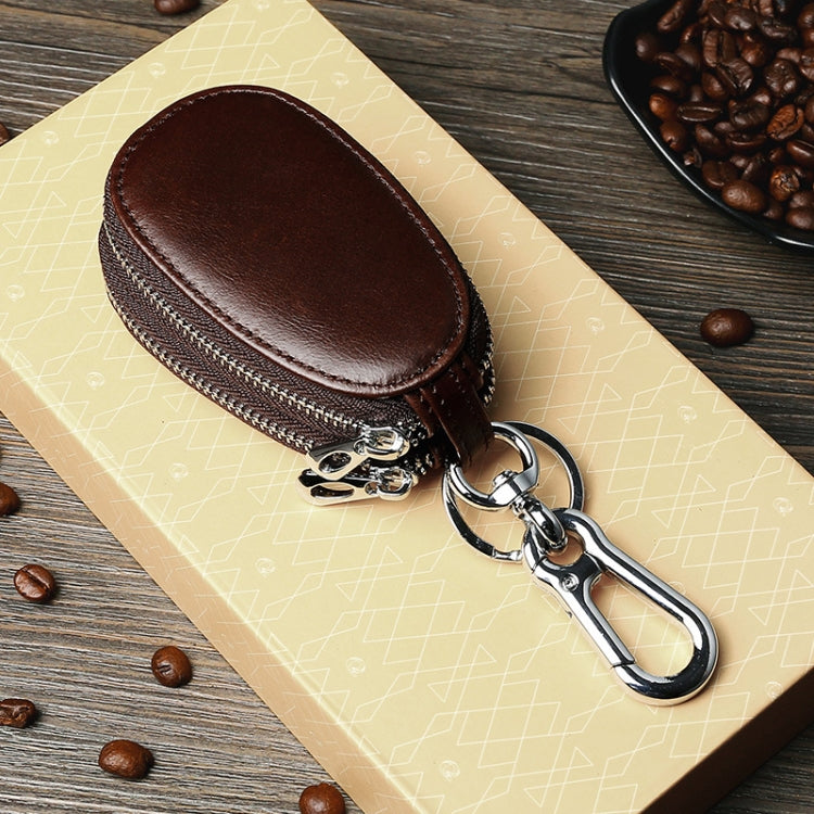 TP-9006 Double-deck Multi-function Car Key Bag(Coffee)