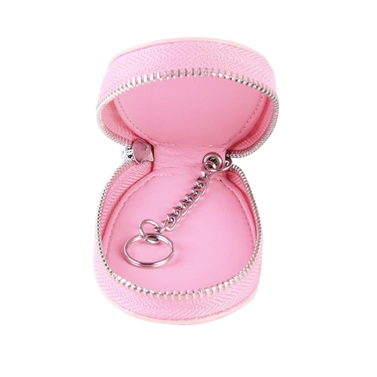 Universal Leather Crocodile Texture Waist Hanging Zipper Wallets Key Holder Bag (No Include Key)(Pink)