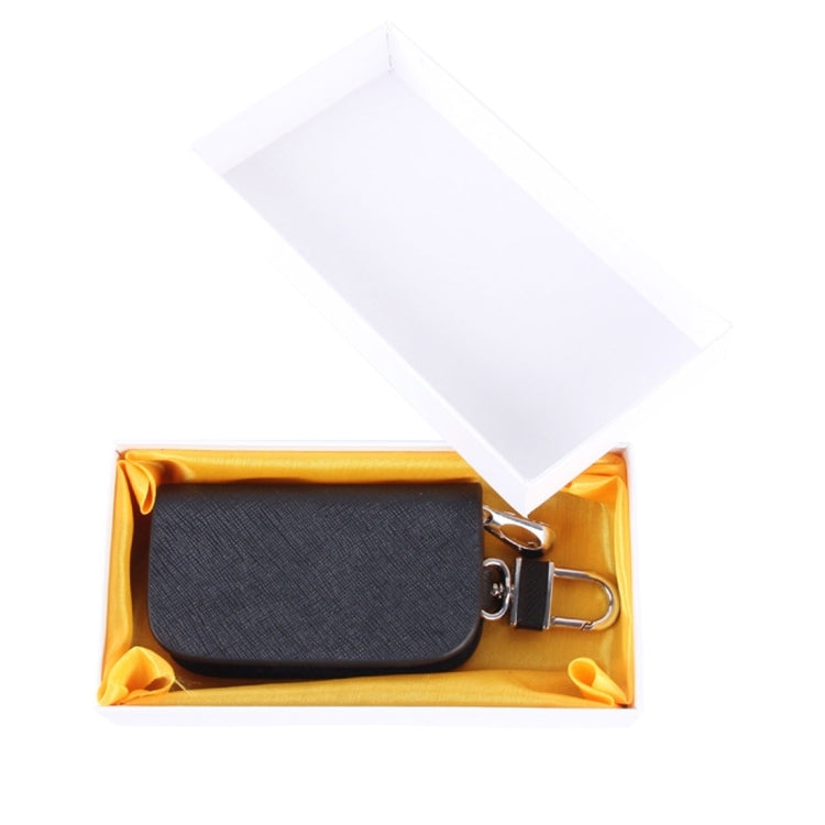 Universal Leather Denim Texture Waist Hanging Zipper Wallets Key Holder Bag (No Include Key)(Black)
