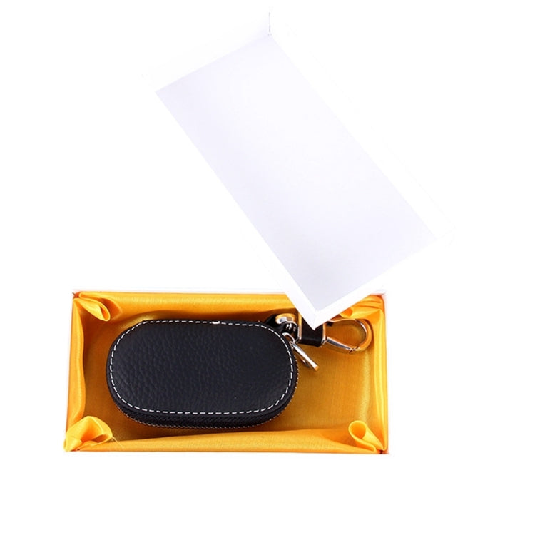 Universal Leather Crocodile Texture Waist Hanging Zipper Wallets Key Holder Bag (No Include Key)(Black)