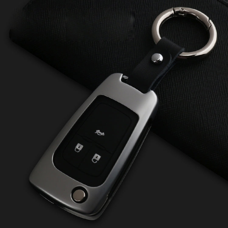 A Style Car Auto Buckle Key Shell Zinc Alloy Car Chain Shell Car Key Shell Case Key Ring for Buick, Random Color Delivery