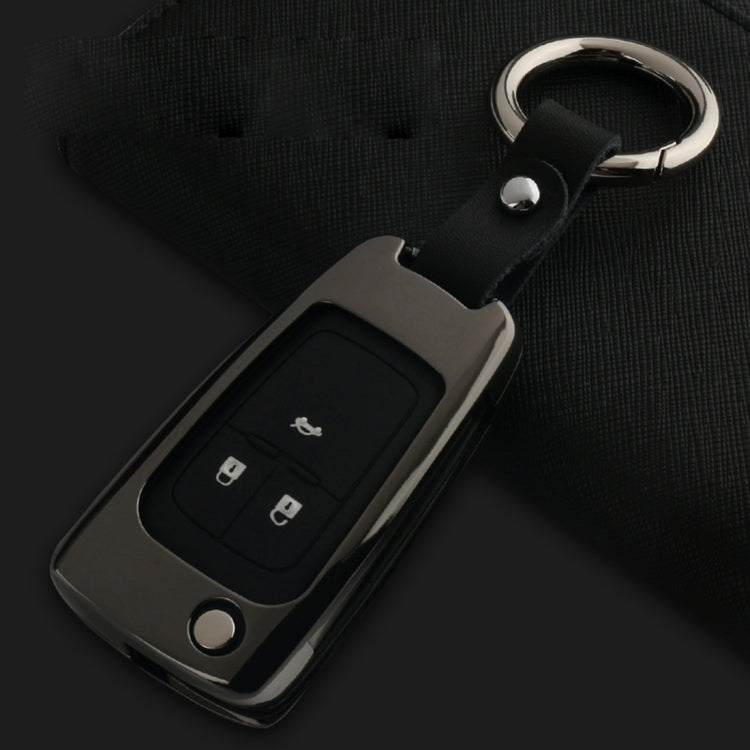 A Style Car Auto Buckle Key Shell Zinc Alloy Car Chain Shell Car Key Shell Case Key Ring for Buick, Random Color Delivery