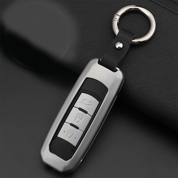 A Style Car Auto Buckle Key Shell Zinc Alloy Car Chain Shell Car Key Shell Case Key Ring for Trumpchi, Random Color Delivery