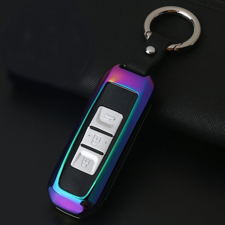 B Style Car Auto Buckle Key Shell Car Remote Control Shell Zinc Alloy Car Chain Shell Car Key Shell Case for PAOJUN, Random Color Delivery