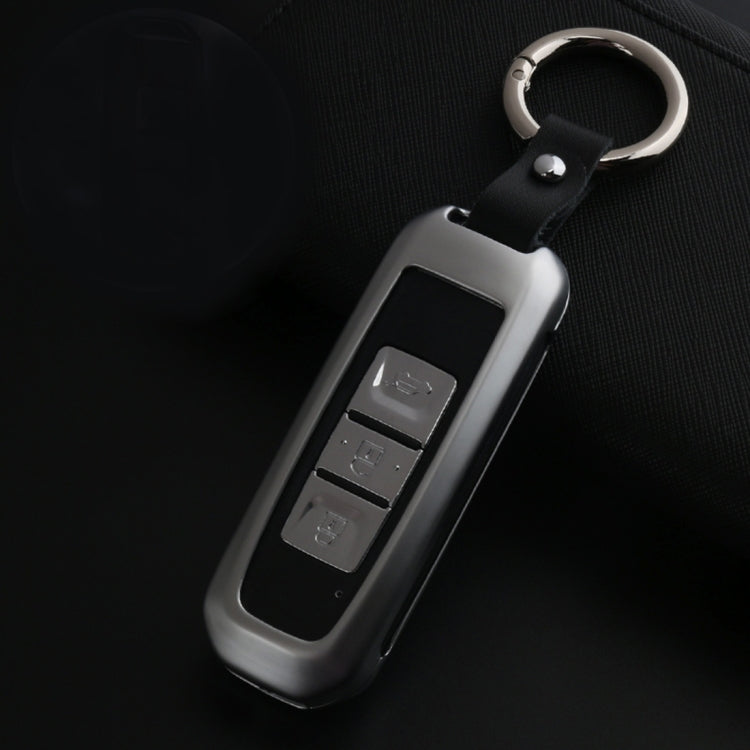 B Style Car Auto Buckle Key Shell Car Remote Control Shell Zinc Alloy Car Chain Shell Car Key Shell Case for PAOJUN, Random Color Delivery