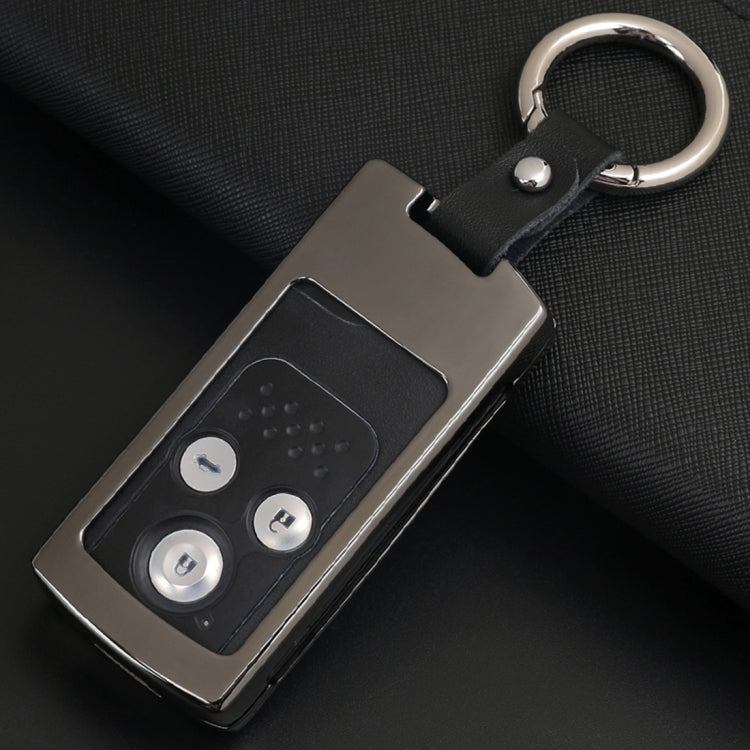 C Style Car Auto Buckle Key Shell Colorful Ring Zinc Alloy Car Chain Shell Car Key Shell Case for Honda, Random Color Delivery