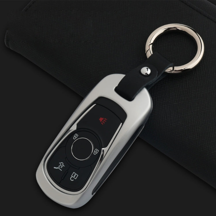 B Style Car Auto Buckle Key Shell Colorful Ring Zinc Alloy Car Chain Shell Car Key Shell Case for Buick, Random Color Delivery