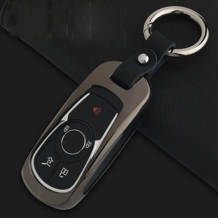 B Style Car Auto Buckle Key Shell Colorful Ring Zinc Alloy Car Chain Shell Car Key Shell Case for Buick, Random Color Delivery