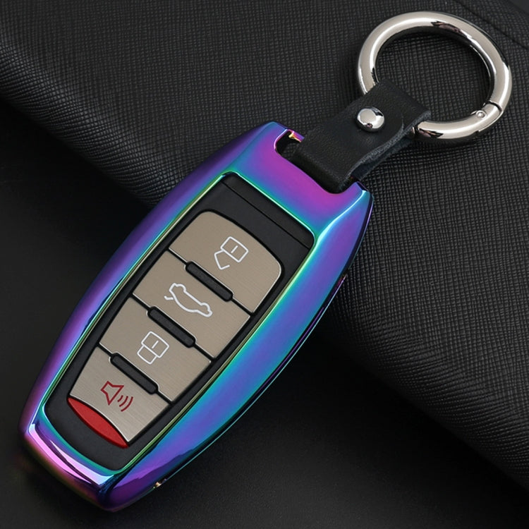 B Style Car Buckle Key Shell Zinc Alloy Car Key Shell Case Key Ring for Haval, Random Color Delivery