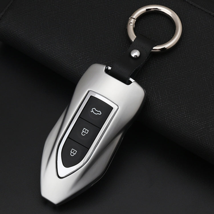 Car Square Buckle Key Shell Zinc Alloy Car Key Shell Case Key Ring, Random Color Delivery