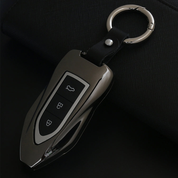 Car Square Buckle Key Shell Zinc Alloy Car Key Shell Case Key Ring, Random Color Delivery