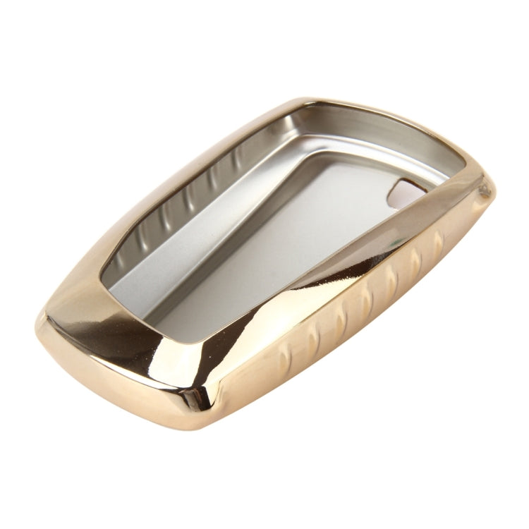 TPU Plating Drop-proof Car Auto Universal Key Ring Protection Cover for BMW(Gold)