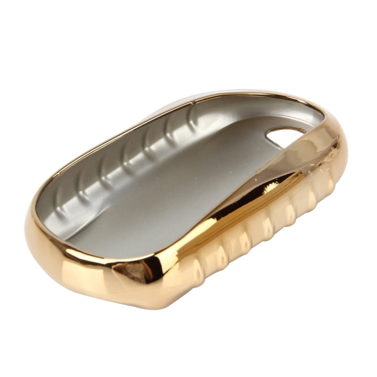 TPU Plating Drop-proof Car Auto Universal Key Ring Protection Cover for Buick(Gold)