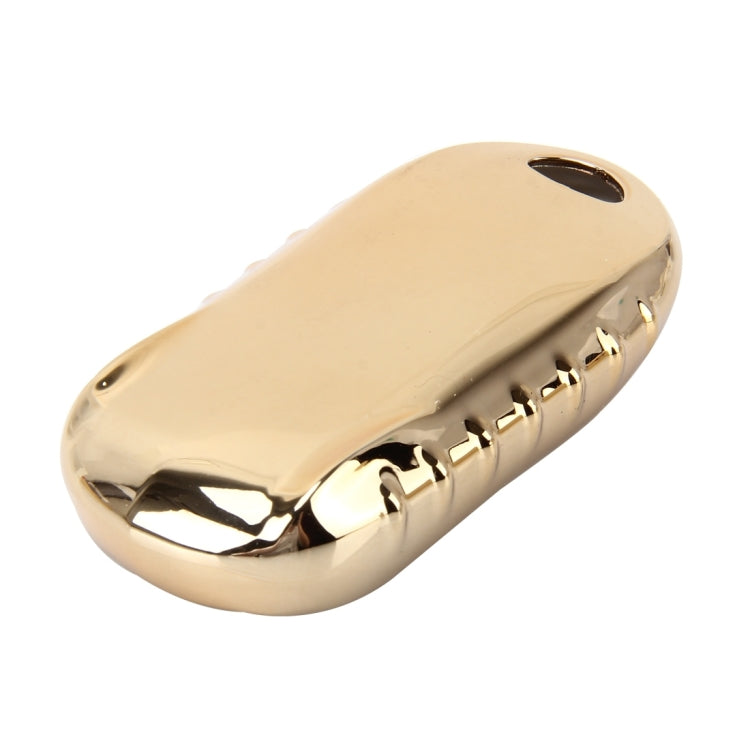TPU Plating Drop-proof Car Auto Universal Key Ring Protection Cover for Buick(Gold)