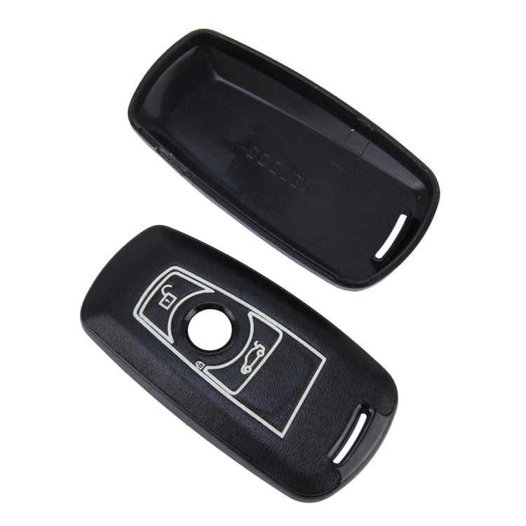 Car Auto PU Leather Luminous Effect Key Ring Protection Cover for BMW Series1/Series3/X3/X4(Black)