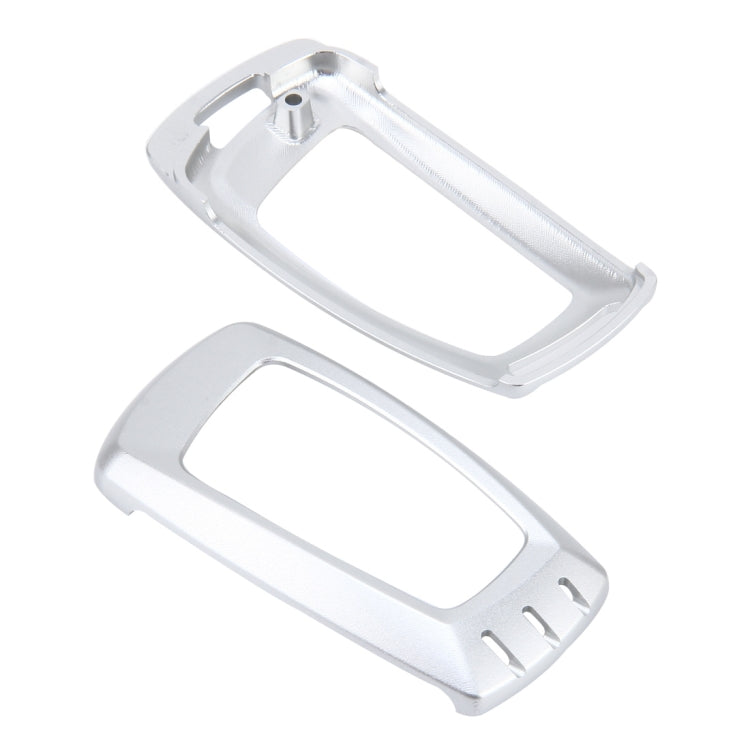 Car Auto Universal Metal Key Ring Protection Cover for BMW(Silver)