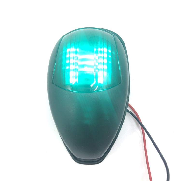 2 PCS DC10-30V 2W IP66 Marine Boat LED Navigation Lights Black Housings Port Starboard Red & Green Side Light