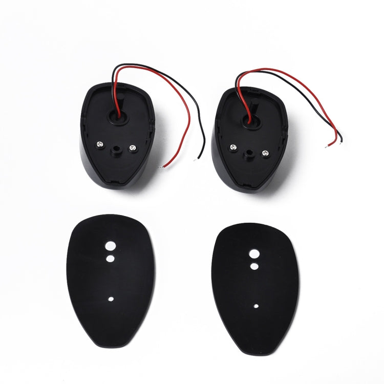 2 PCS DC10-30V 2W IP66 Marine Boat LED Navigation Lights Black Housings Port Starboard Red & Green Side Light