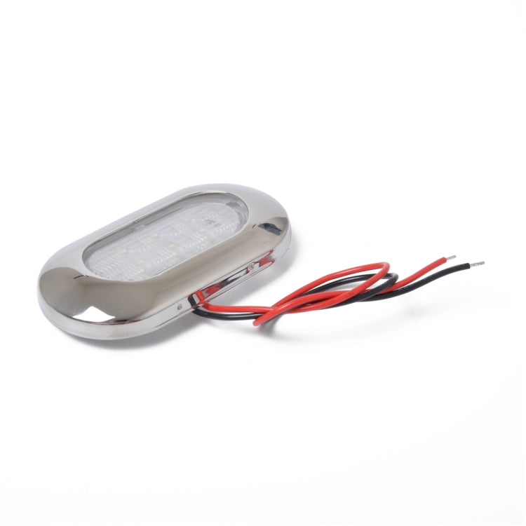 DC 12V IP67 Waterproof Marine Boat Caravan RV LED Courtesy Lamp Stair Deck Dome Light Ceiling Light, Cool White Light