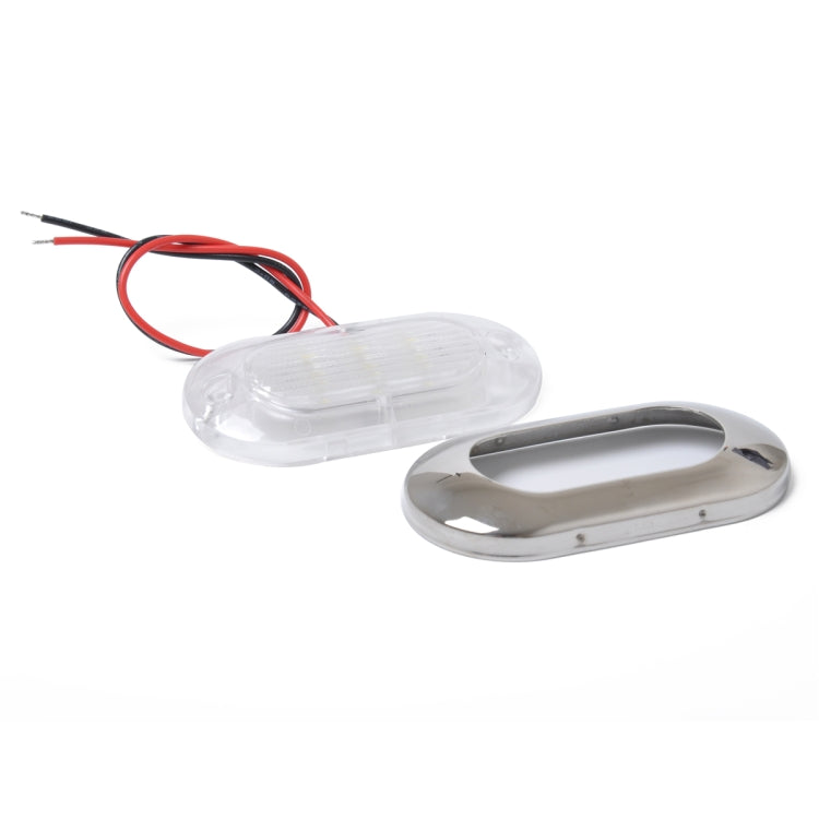 DC 12V IP67 Waterproof Marine Boat Caravan RV LED Courtesy Lamp Stair Deck Dome Light Ceiling Light, Cool White Light