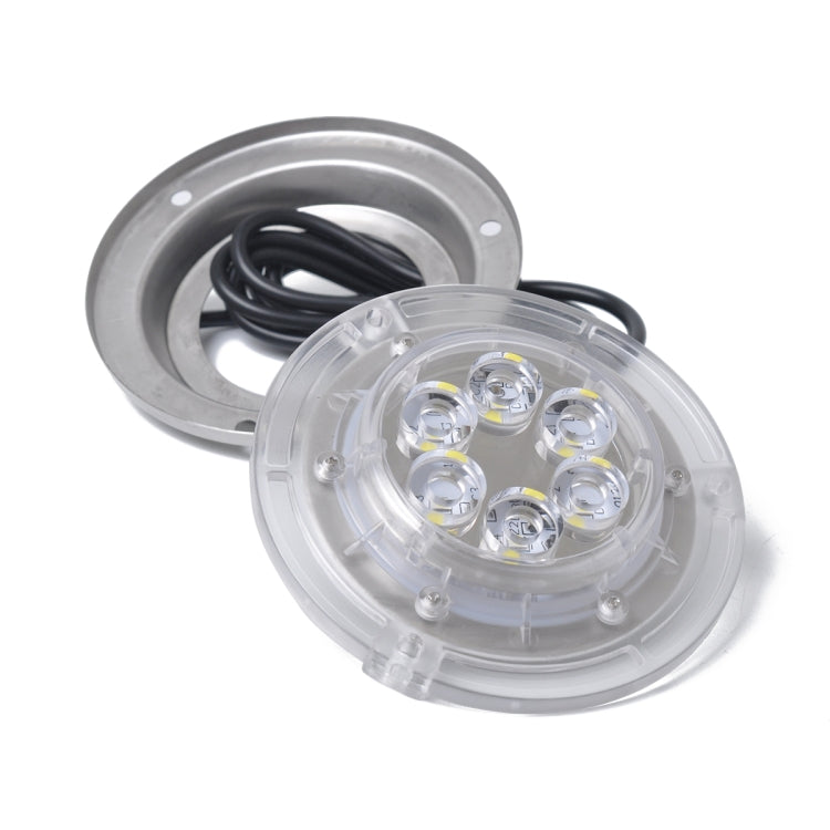 DC 10-30V 12W IP68 316 Stainless 6 LEDs Blue Light Underwater Light Boat High Power Bright for Marine / Yacht