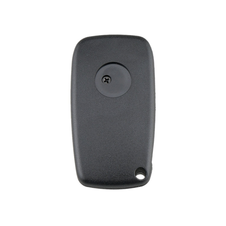 For FIAT Car Keys Replacement 3 Buttons Car Key Case with Side Battery Holder (Black)