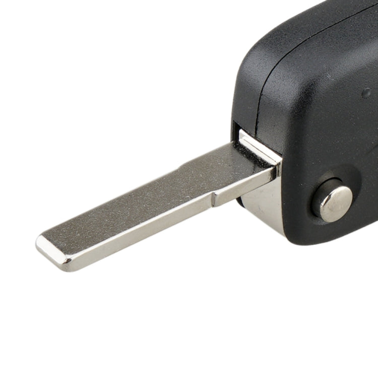 For FIAT Car Keys Replacement 3 Buttons Car Key Case with Side Battery Holder (Black)