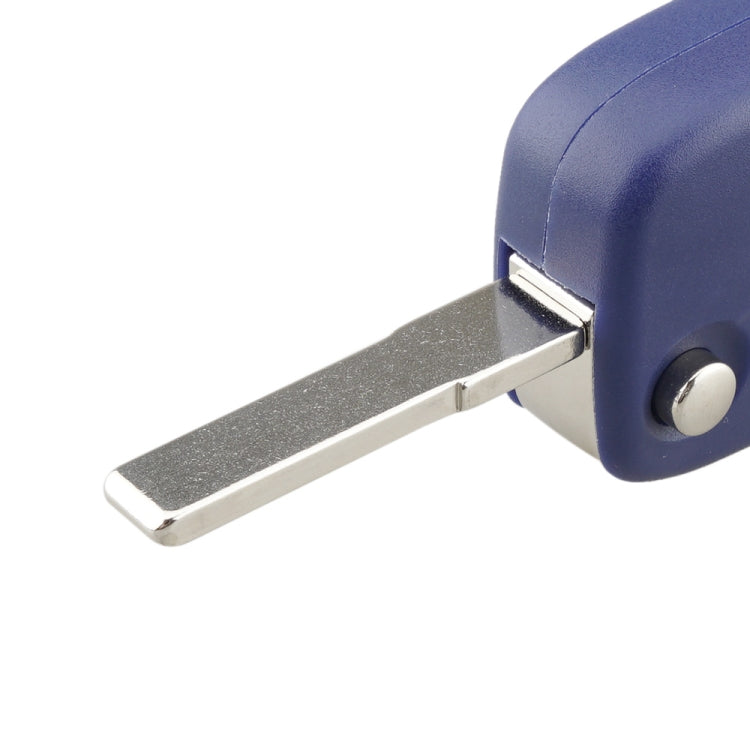 For FIAT Car Keys Replacement 3 Buttons Car Key Case with Side Battery Holder (Blue)