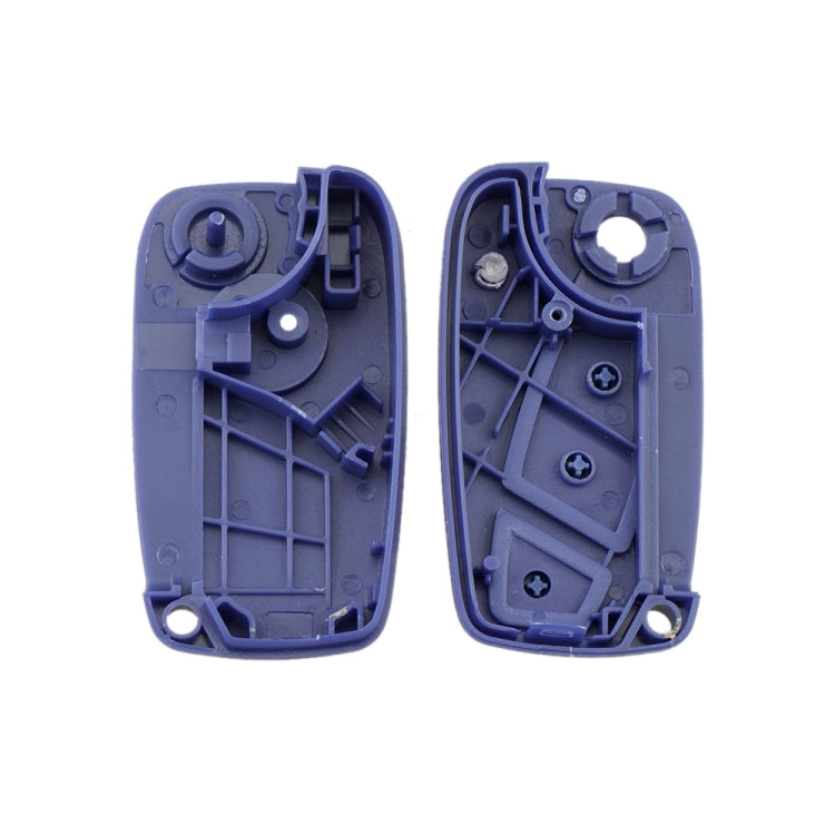 For FIAT Car Keys Replacement 3 Buttons Car Key Case with Side Battery Holder (Blue)