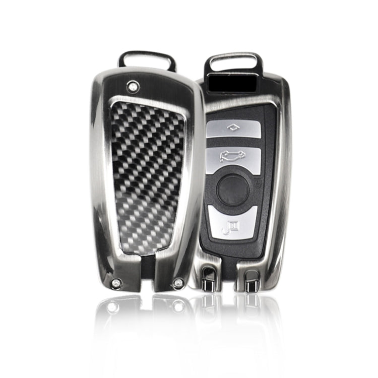 Carbon Fiber Car Key Protective Cover for BMW, Classic Style