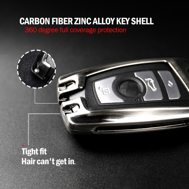 Carbon Fiber Car Key Protective Cover for BMW, Classic Style