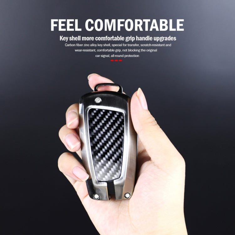 Carbon Fiber Car Key Protective Cover for BMW, Classic Style