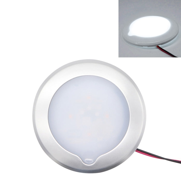 DC 9-30V 4.5W 3000-3300K IP67 Marine RV Dimmable 150mm LED Dome Light Ceiling Lamp, with Touch Control (White Light)