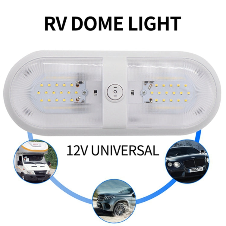 D4347 10-24V 6-7W 4000-4500K 560LM RV Yacht 48 PCS LED Lamps Dome Light Ceiling Lamp, with Independent Switch Control