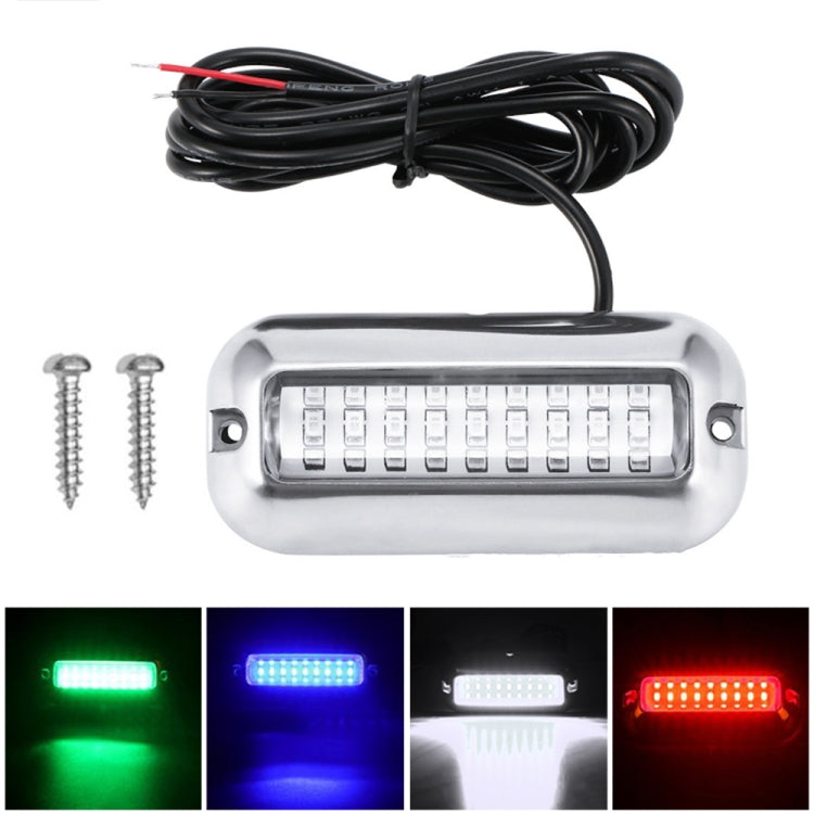 2 PCS MK-027 Ship / Yacht 10-30V 27LEDs Waterproof Stainless Steel Underwater Light(White Light)