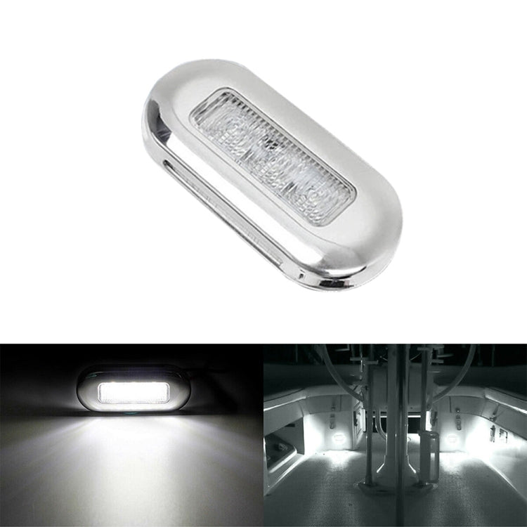 MK-056 Ship / Yacht 3 inch 12V LED Waterproof Stainless Steel Underwater Light (White Light)