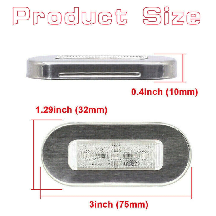 MK-056 Ship / Yacht 3 inch 12V LED Waterproof Stainless Steel Underwater Light (Blue Light)