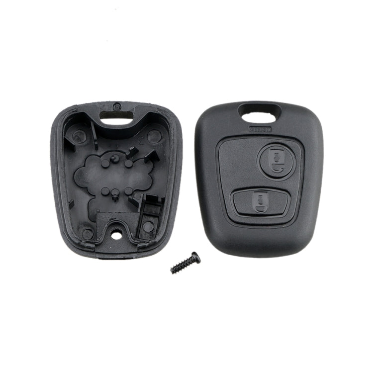 Car Key Case for Peugeot 2-button Straight Board with 206 Socket, without Blade