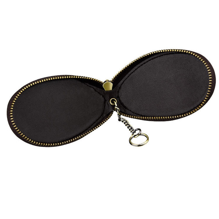 Vintage Leather Hanging Waist Universal Car Key Case(Coffee)