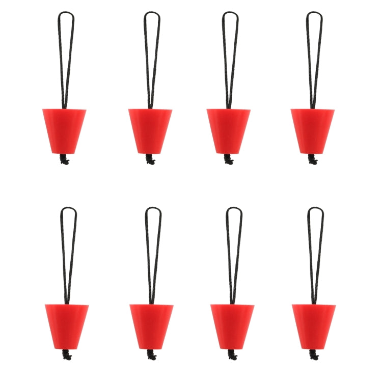 A6704 8 in 1 Red Kayak Silicone Drain Hole Plug